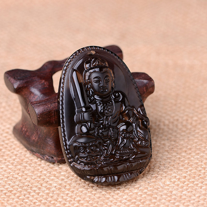 KarmaRipple's Chinese Zodiac Obsidian Protection Pendant p3
