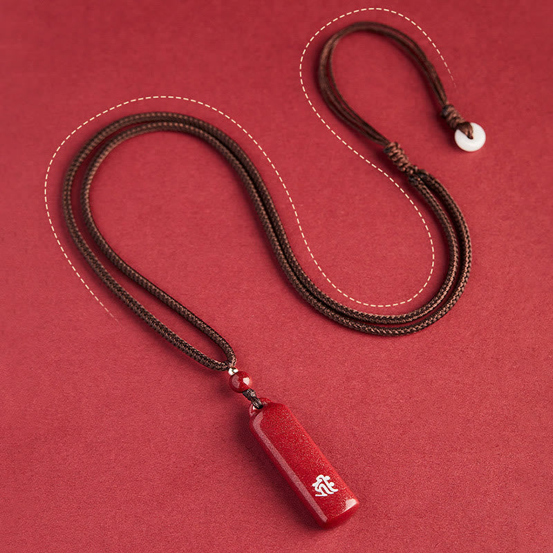 KarmaRipple's Chinese Zodiac Natal Buddha Cinnabar Amulet Protection String Pendant Necklace p21