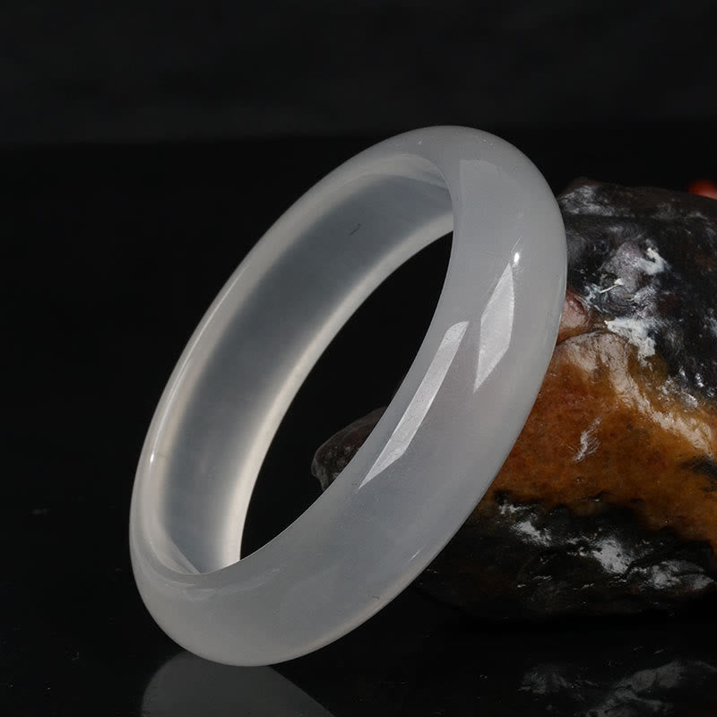 KarmaRipple's Authentic Translucent Golden Silk Jade Wealth Fortune Bracelet Bangle p15