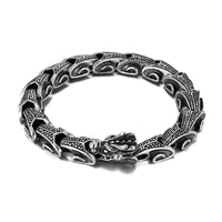 KarmaRipple's Dragon Titanium Steel Fortune Bracelet Bangle
