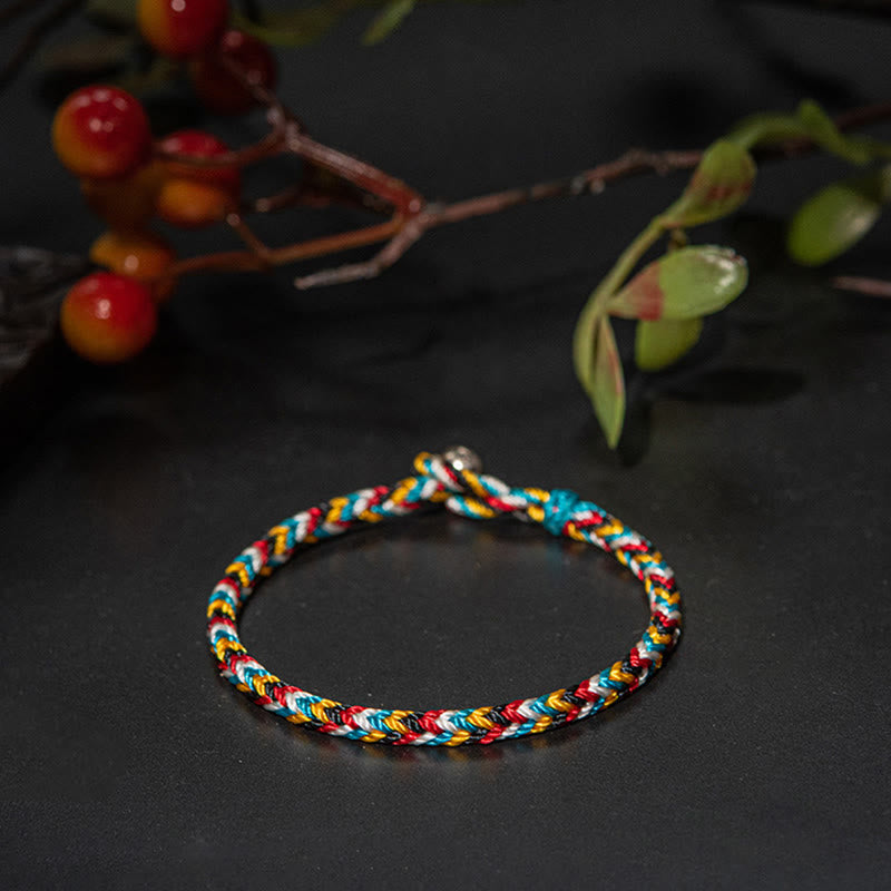 KarmaRipple's Tibet Handmade Five Color Thread Protection Braid String Bracelet p8