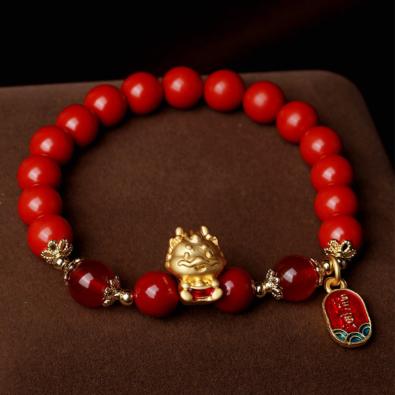 KarmaRipple's Year of the Dragon Authentic Cinnabar Ingot Protection Bracelet p8