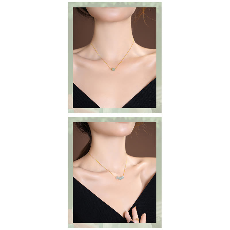 KarmaRipple's 925 Sterling Silver Authentic Hetian Jade Cyan Jade Fortune Laughing Buddha Butterfly Pendant Necklace p30