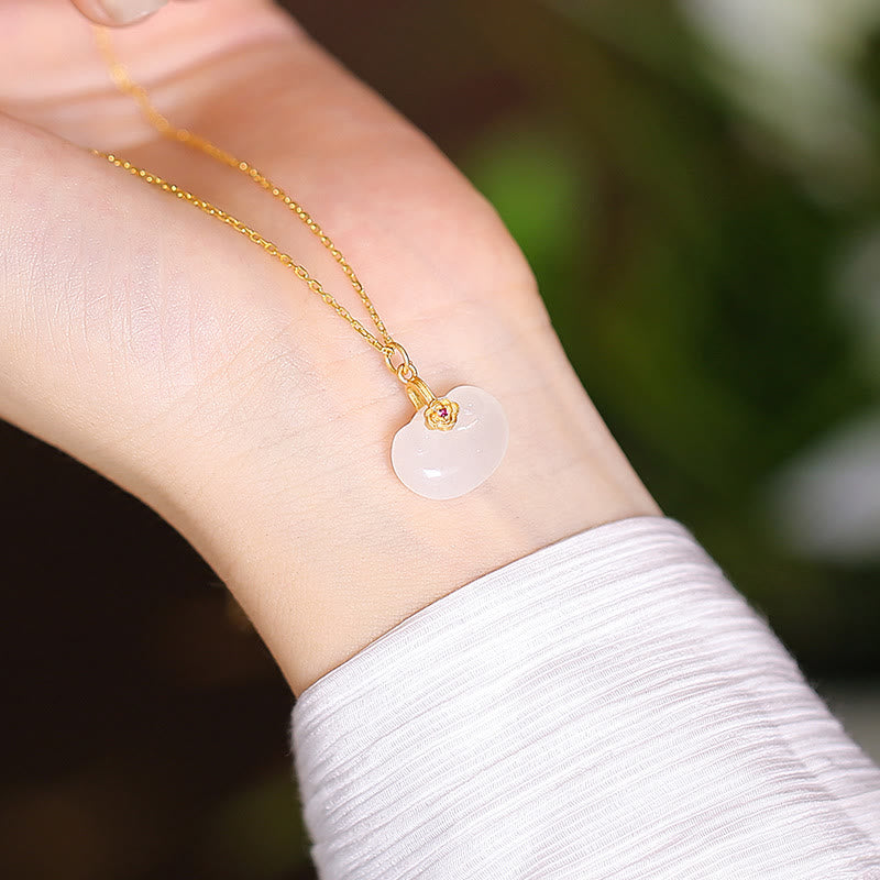 KarmaRipple's 925 Sterling Silver Authentic Hetian Jade Cyan Jade Fortune Laughing Buddha Butterfly Pendant Necklace p52