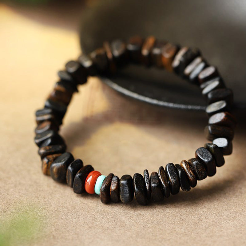 KarmaRipple's Agarwood Red Agate Balance Bracelet p2