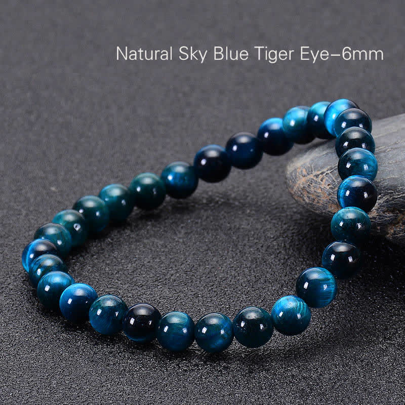 KarmaRipple's Blue Tiger Eye Protection Bracelet p3