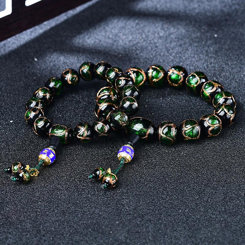 KarmaRipple's Tibetan Dragon Vein Agate Balancing Bracelet p8