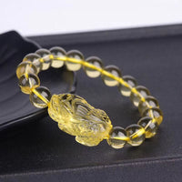 KarmaRipple's Authentic Citrine Pi Xiu Stretch Bracelet
