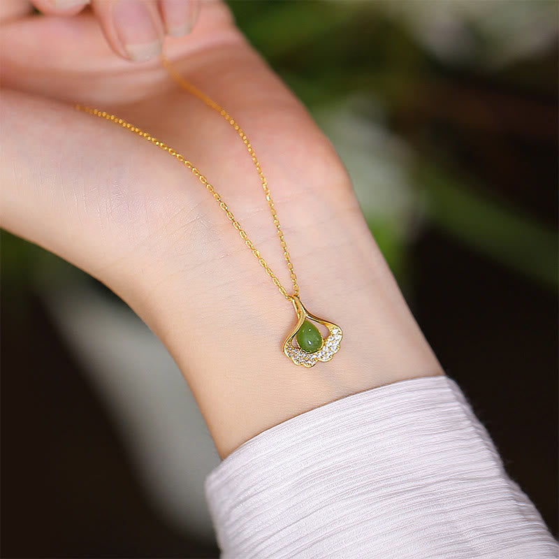 KarmaRipple's 925 Sterling Silver Authentic Hetian Jade Cyan Jade Fortune Laughing Buddha Butterfly Pendant Necklace p20