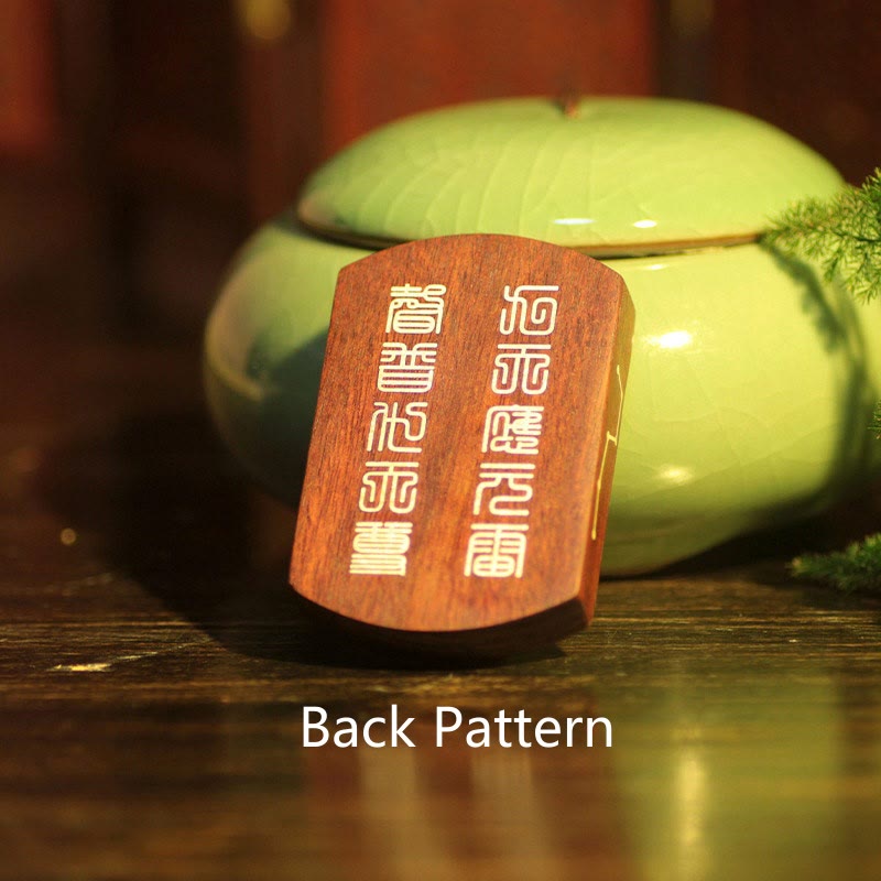 KarmaRipple's 999 Sterling Silver Ebony Wood Red Sandalwood Yin Yang Bagua Balance Pendant Necklace p12