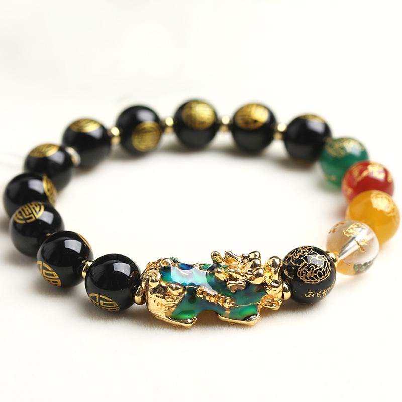 KarmaRipple's Color-Changing Pixiu Obsidian Fortune Bracelet p8