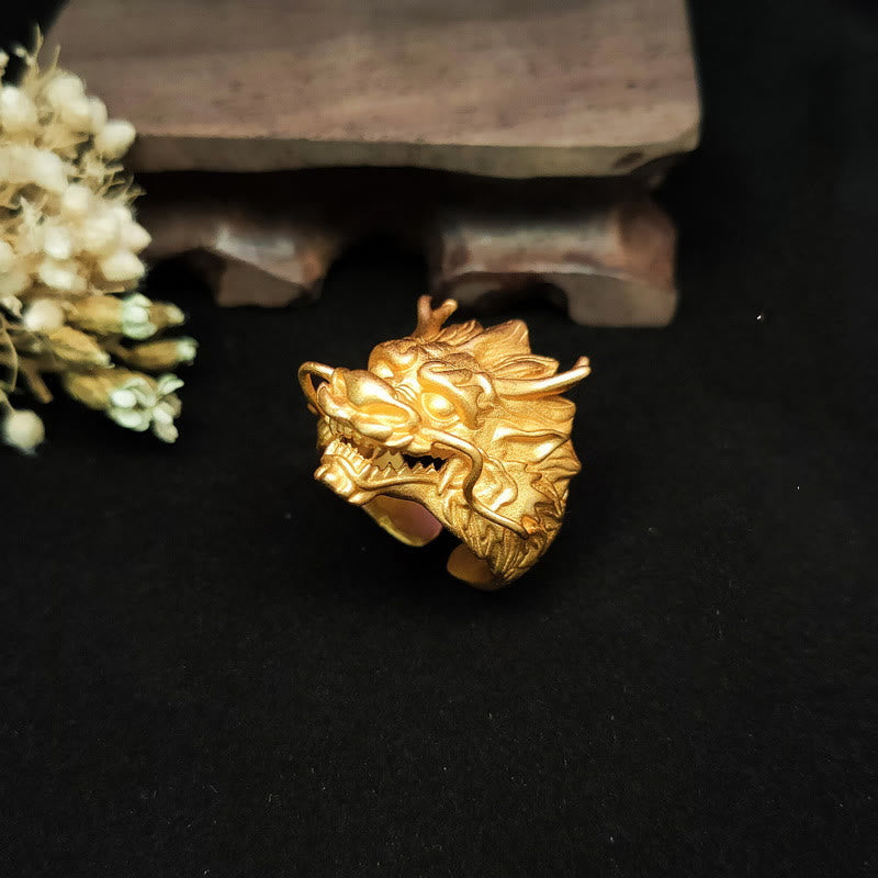 KarmaRipple's Golden Dragon Fortune Protection Ring p4