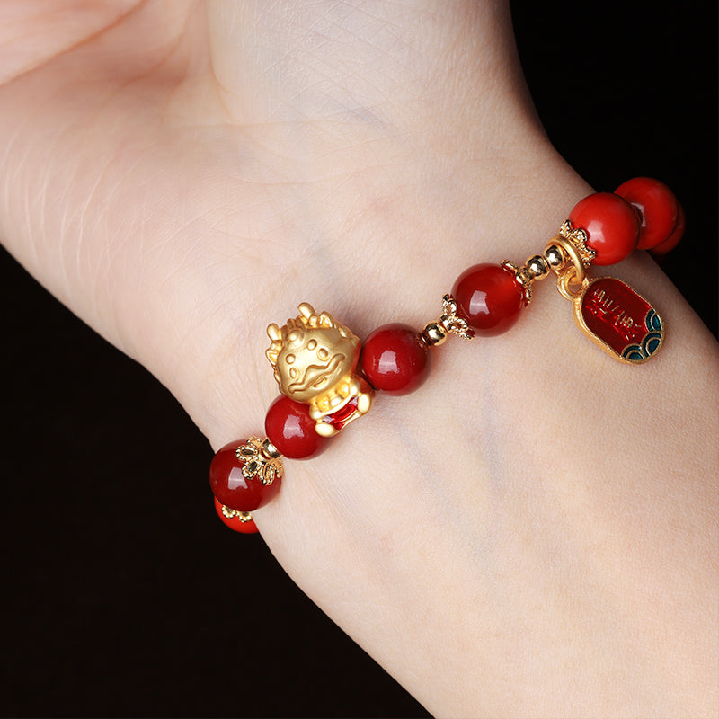 KarmaRipple's Year of the Dragon Authentic Cinnabar Ingot Protection Bracelet p4
