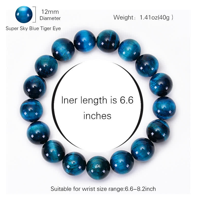 KarmaRipple's Blue Tiger Eye Protection Bracelet p11
