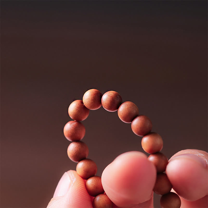 KarmaRipple's Sandalwood Hetian Jade Protection Double Wrap Bracelet p6