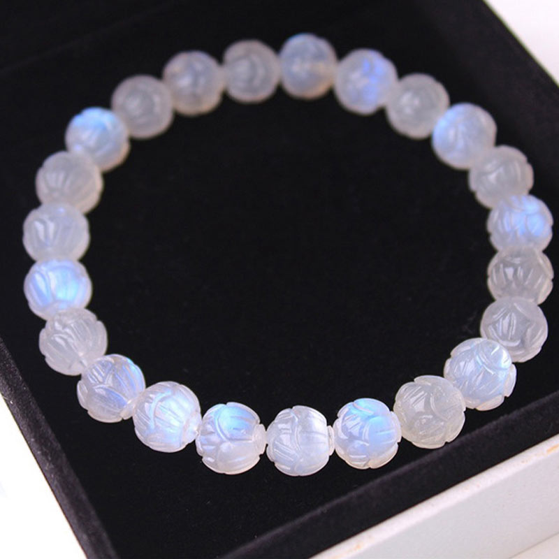 KarmaRipple's Authentic Moonstone Lotus Love Bracelet p20