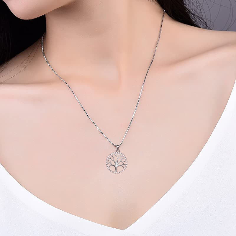 KarmaRipple's The Tree of Life 925 Sterling Silver Creation Pendant Necklace p3