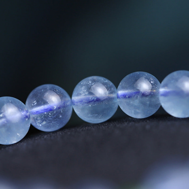 KarmaRipple's Aquamarine Red Agate Peace Gourd Talisman Bracelet p10