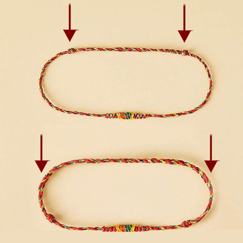KarmaRipple's Handcrafted Koi Fish Wealth Prosperity Woven Rope Bracelet p13