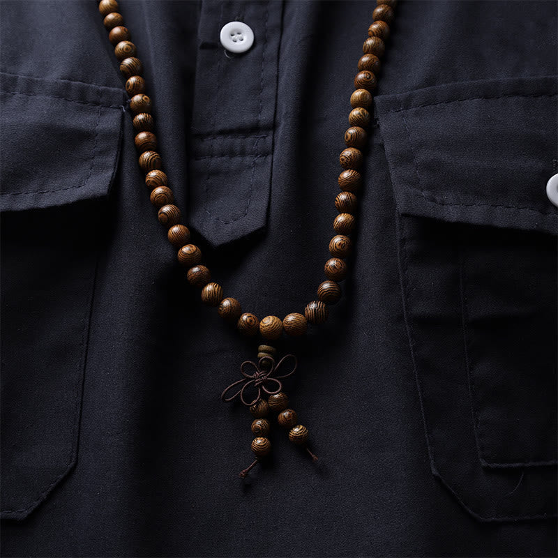 KarmaRipple's 108 Mala Beadwork Bracelet Prayer Meditation Sandalwood Elastic p17