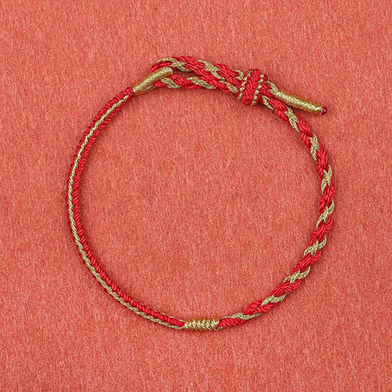 KarmaRipple's Handmade Chinese Zodiac Rabbit Rooster Rat Horse Dragon Protection Braid String Bracelet p14