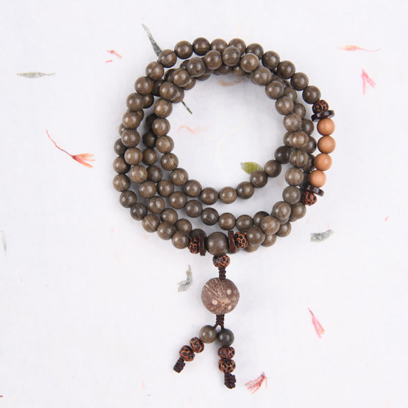 KarmaRipple's Tibetan Sandalwood Protection Talisman Mala Bracelet p34