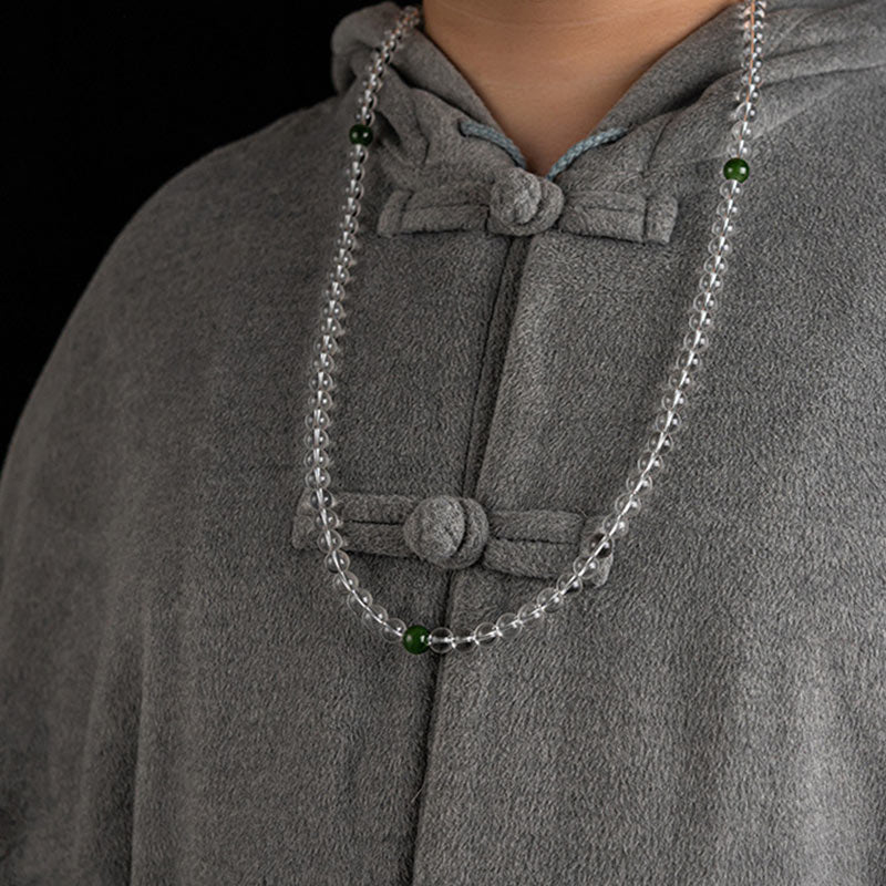 KarmaRipple's 108 Beadwork Ivory Gemstone Jade Meditation Bracelet Mala p8