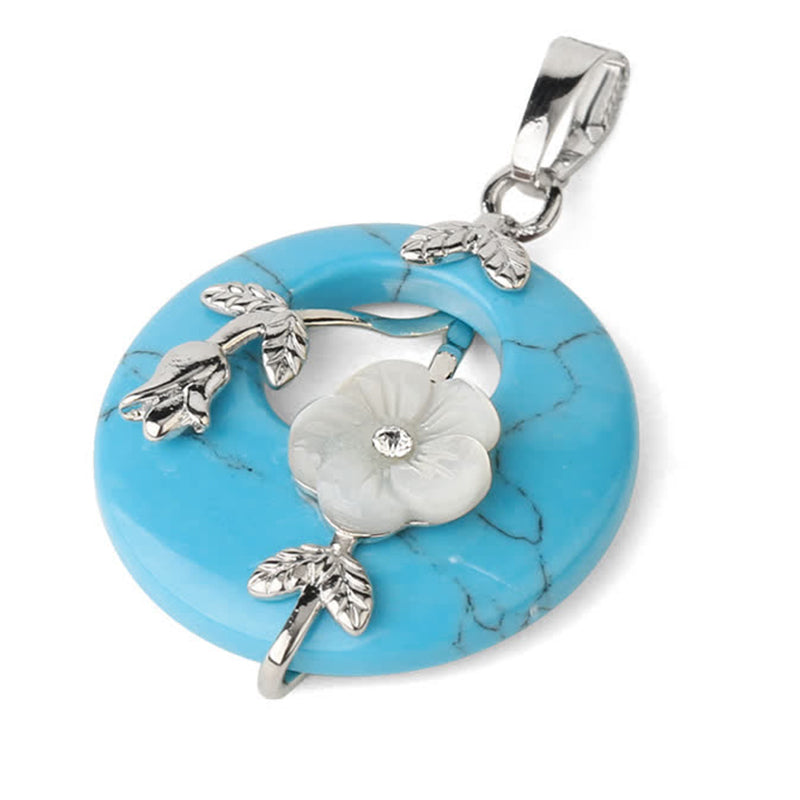 KarmaRipple's Various Gemstone Amethyst Green Aventurine Flower Balancing Pendant Necklace p62