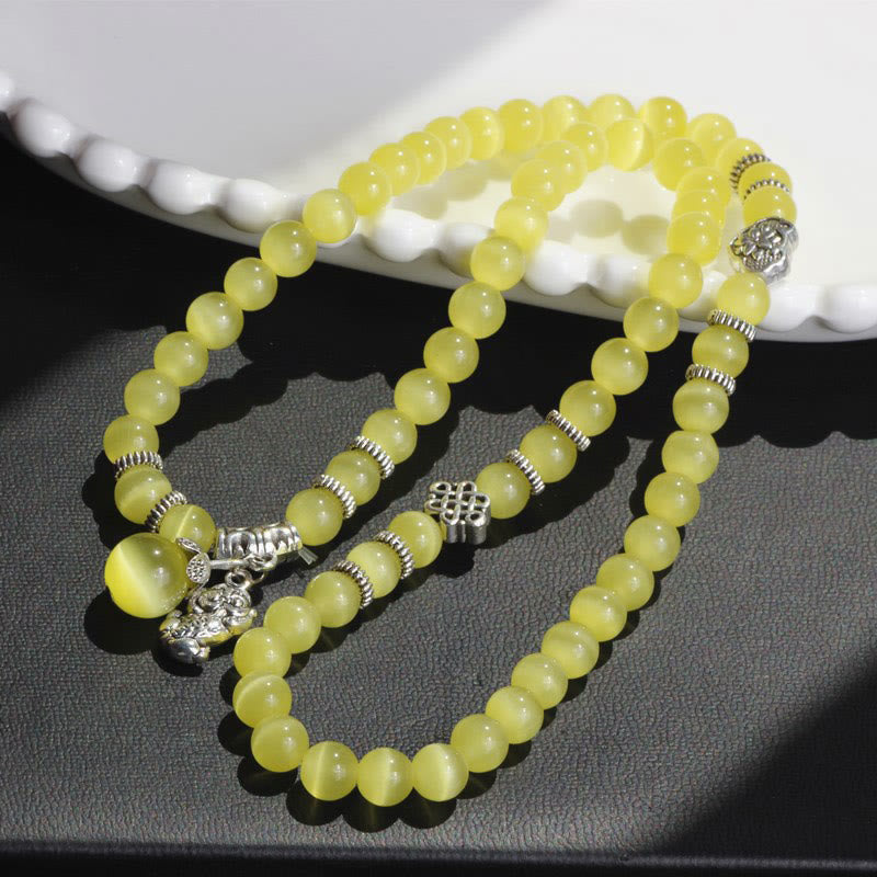 KarmaRipple's Cat Eye PiXiu Support Triple Wrap Bracelet p19