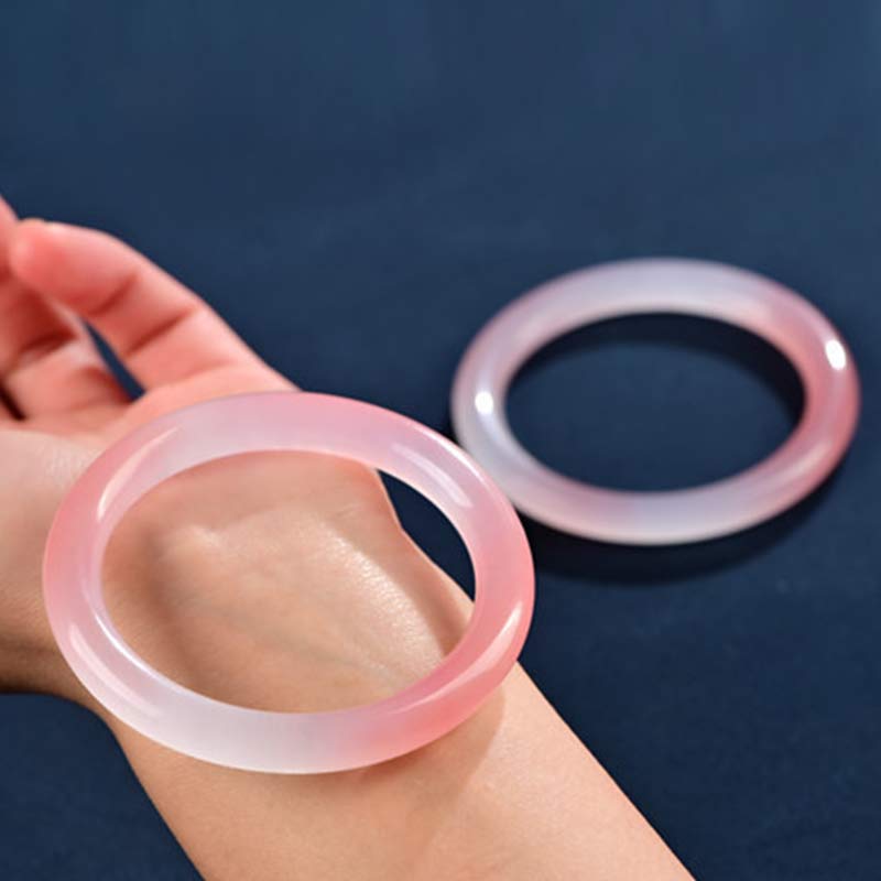 KarmaRipple's Pink Gemstone Love Warmth Bracelet Bangle p7