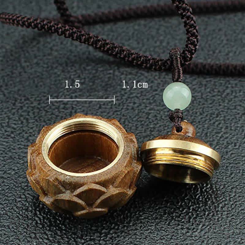 KarmaRipple's Tibet Green Sandalwood Rosewood Om Mani Padme Hum Lotus Positive Soothing Pendant Necklace p16