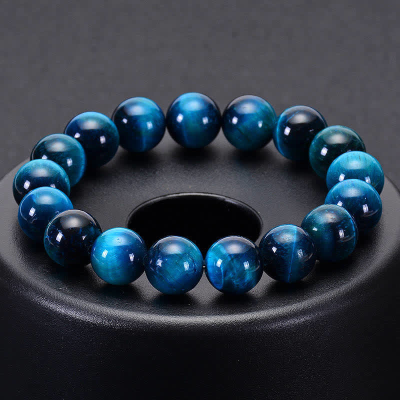 KarmaRipple's Blue Tiger Eye Protection Bracelet p8