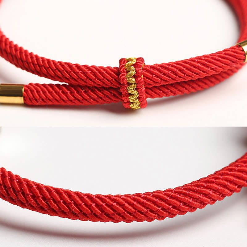 KarmaRipple's 999 Sterling Silver Chinese Zodiac Natal Buddha Red Rope Fortune Strength Handcrafted Kids Bracelet p17