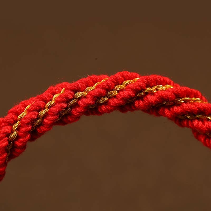 KarmaRipple's Tibetan Handmade Fortune Protection Thangka Prayer Wheel Bell Talisman Braid String Bracelet p15