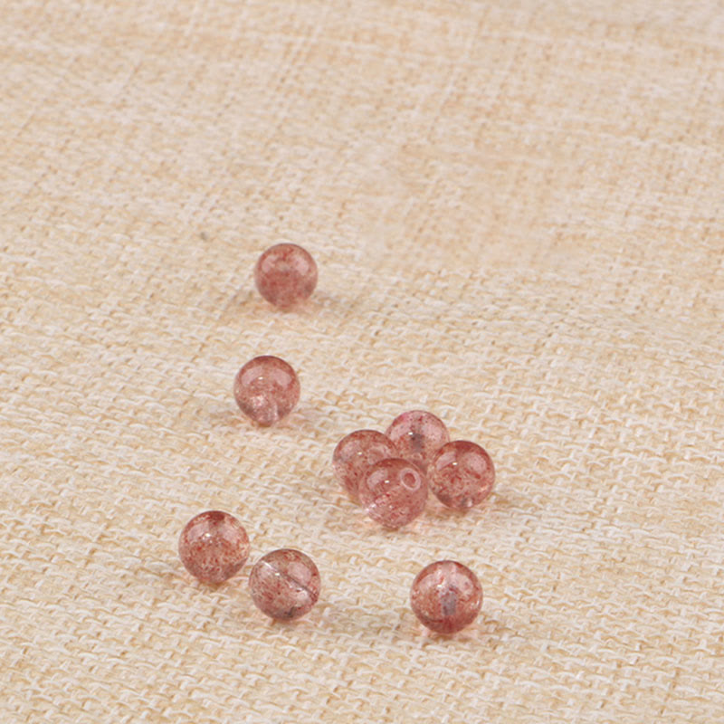 KarmaRipple's Authentic Garnet Strawberry Quartz Calm Bracelet p13