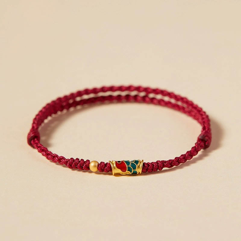 KarmaRipple's Handcrafted Koi Fish Wealth Prosperity Woven Rope Bracelet p5