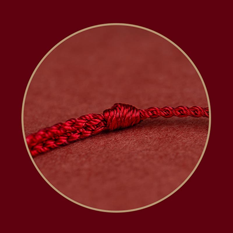 KarmaRipple's 925 Sterling Silver Endless Weave Protection Fortune Red String Bracelet Anklet p13