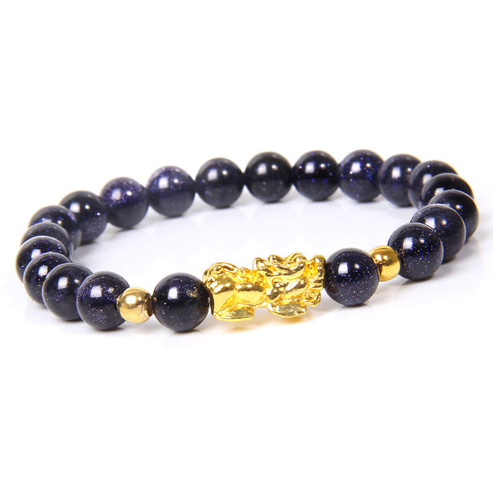 KarmaRipple's FengShui Fortunate Pixiu Obsidian Wealth Bracelet p17