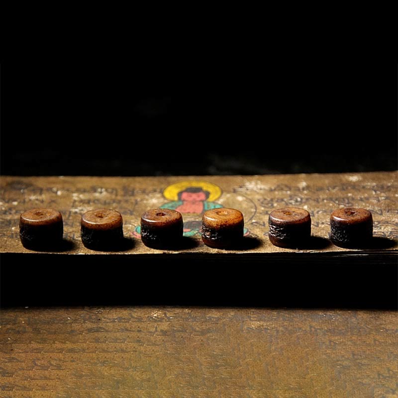 KarmaRipple's Tibetan Yak Bone Dzi Bead Turquoise Keep Away Evil Spirits Bracelet p19