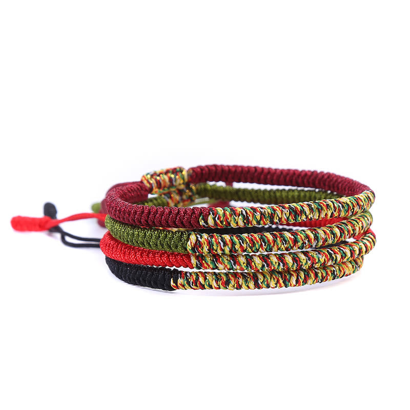 KarmaRipple's Tibetan Handmade Multicolor King Kong Weave Fortune Strength Woven Bracelet p14
