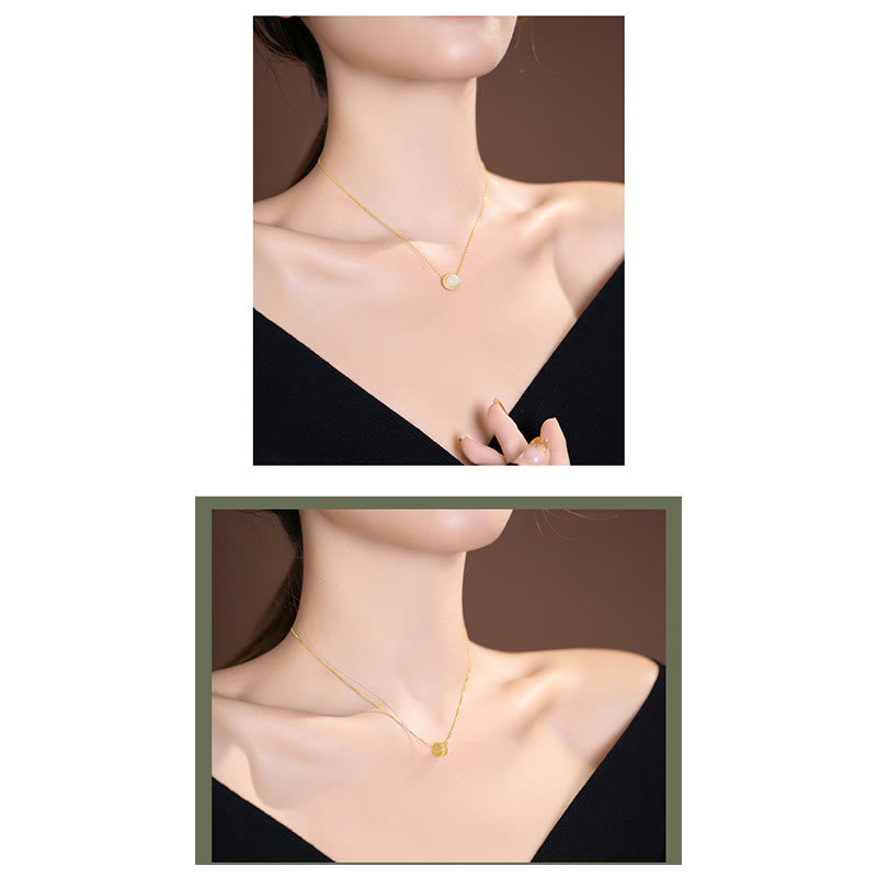 KarmaRipple's 925 Sterling Silver Authentic Hetian Jade Cyan Jade Fortune Laughing Buddha Butterfly Pendant Necklace p37