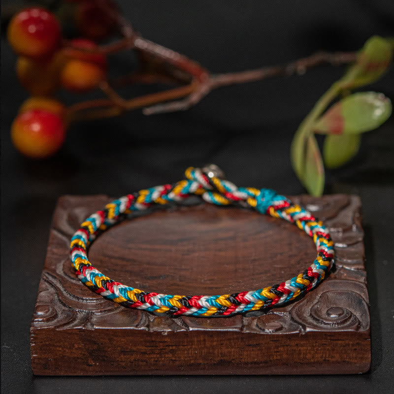 KarmaRipple's Tibet Handmade Five Color Thread Protection Braid String Bracelet p17