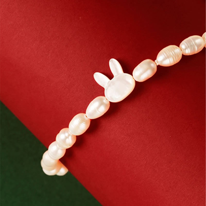 KarmaRipple's Authentic Pearl Cute Rabbit Sincerity Bracelet p8