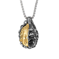 KarmaRipple's Half Buddha Half Devil Powerful Pendant