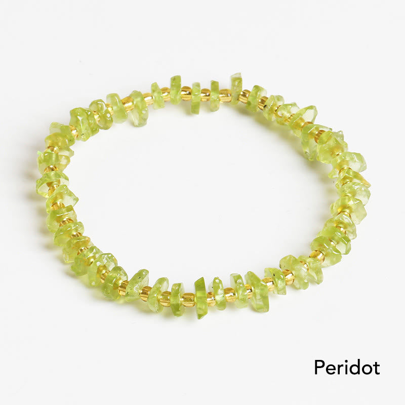 KarmaRipple's Authentic Irregular Shape Stone Gemstone Meditation Balance Bracelet p7