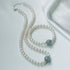 Necklace&Bracelet / Pearl Aquamarine 925 Sterling Silver 42cm