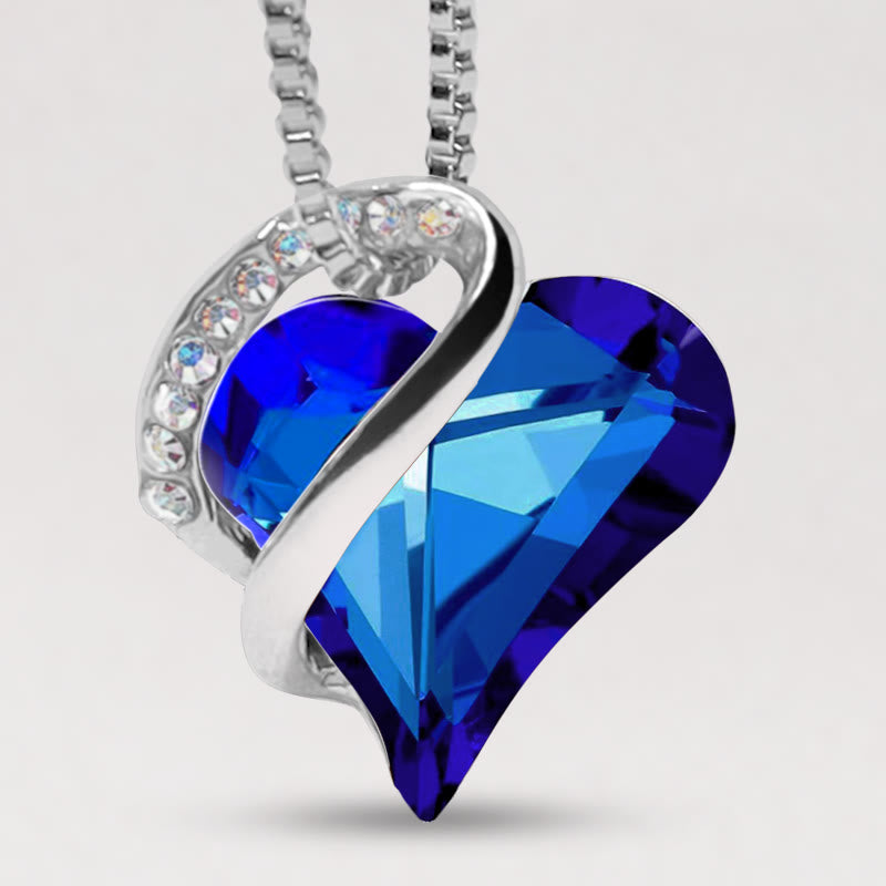 KarmaRipple's Love Heart Birthstone Balancing Energy Pendant Necklace p9