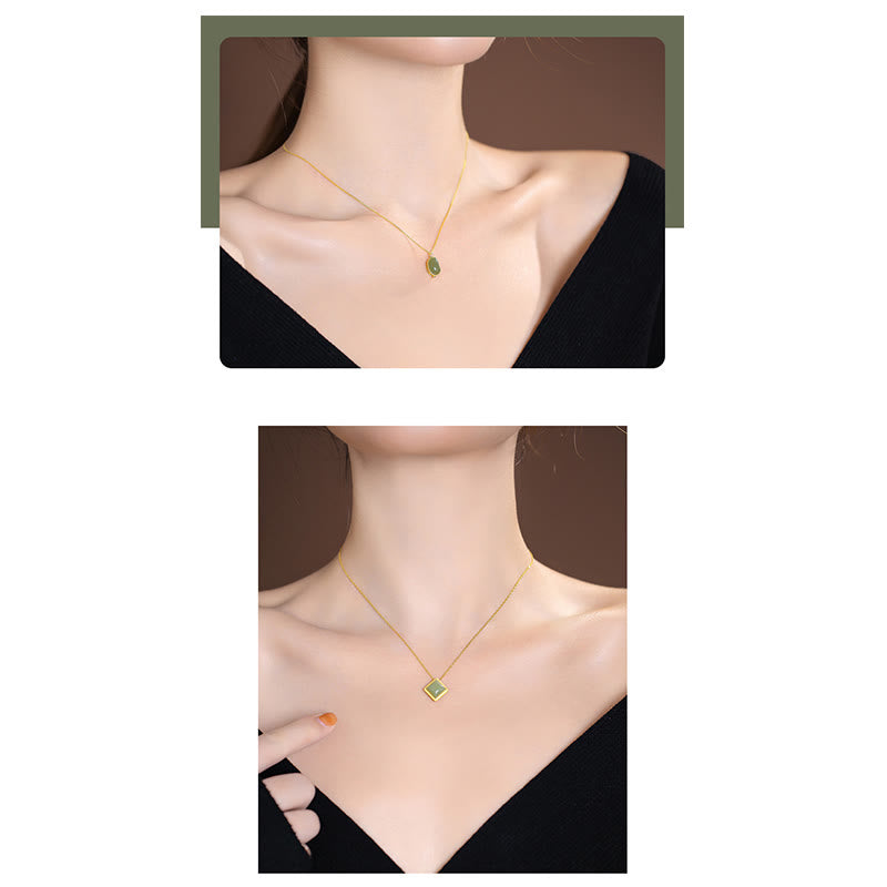 KarmaRipple's 925 Sterling Silver Authentic Hetian Jade Cyan Jade Fortune Laughing Buddha Butterfly Pendant Necklace p33