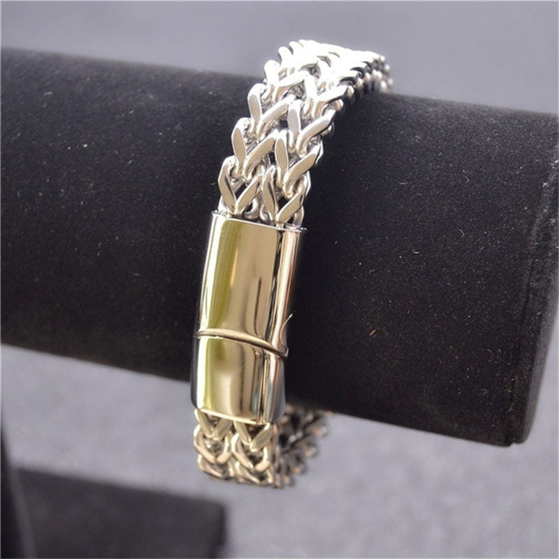 KarmaRipple's Fish Scale Magnetic Buckle Titanium Steel Balance Bracelet Bangle p8