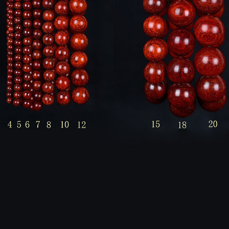 KarmaRipple's Tibetan Small Leaf Red Sandalwood Balance Bracelet p12